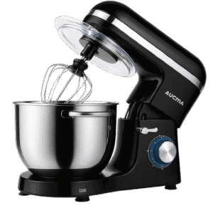 Aucma 6.5-QT 660W best Stand Mixer - Black electric food mixer with dough hook and beater
