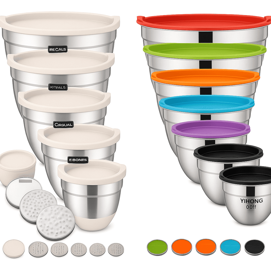 stainless steel mixing bowls set
