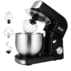 Kitchen in the Box 3.2Qt best Stand Mixer - Lightweight black electric mixer for daily kitchen use