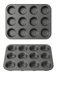Amazon Basics Round Muffin Baking Tray Nonstick 12 Cup – USA Bakeware